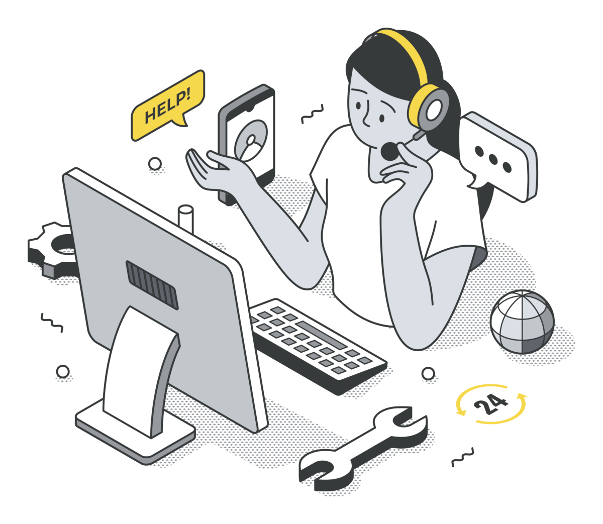 Customer support@1200
